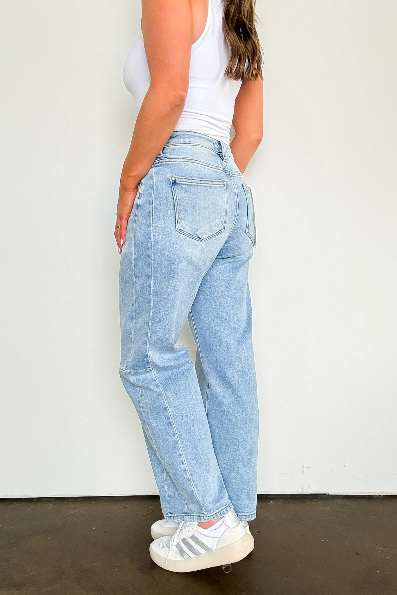 Layne Barrel Leg Denim Jeans