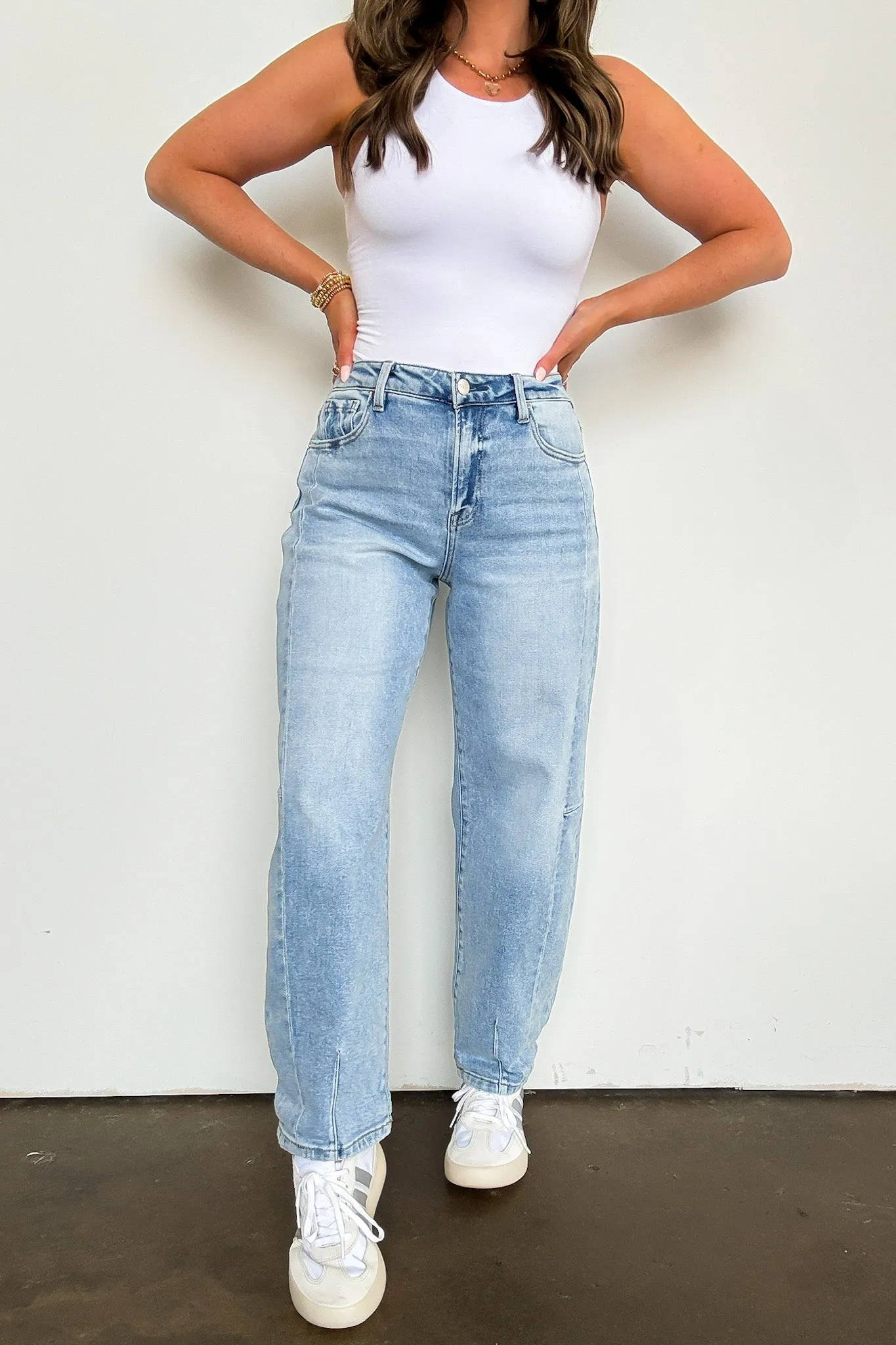 Layne Barrel Leg Denim Jeans