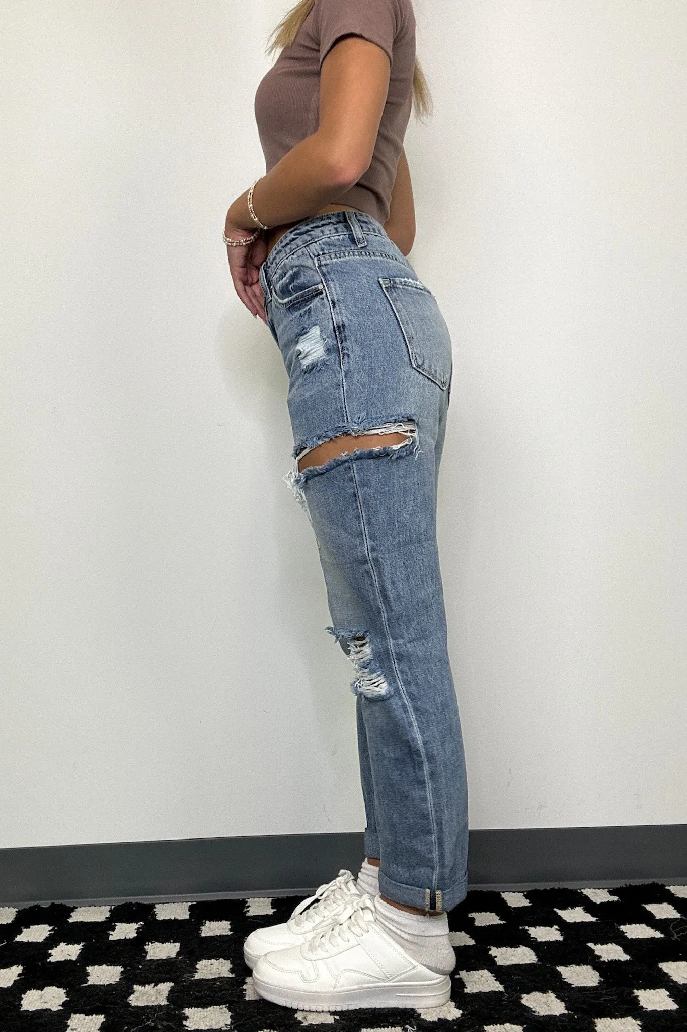 Lenexa High Rise Straight Leg Jeans