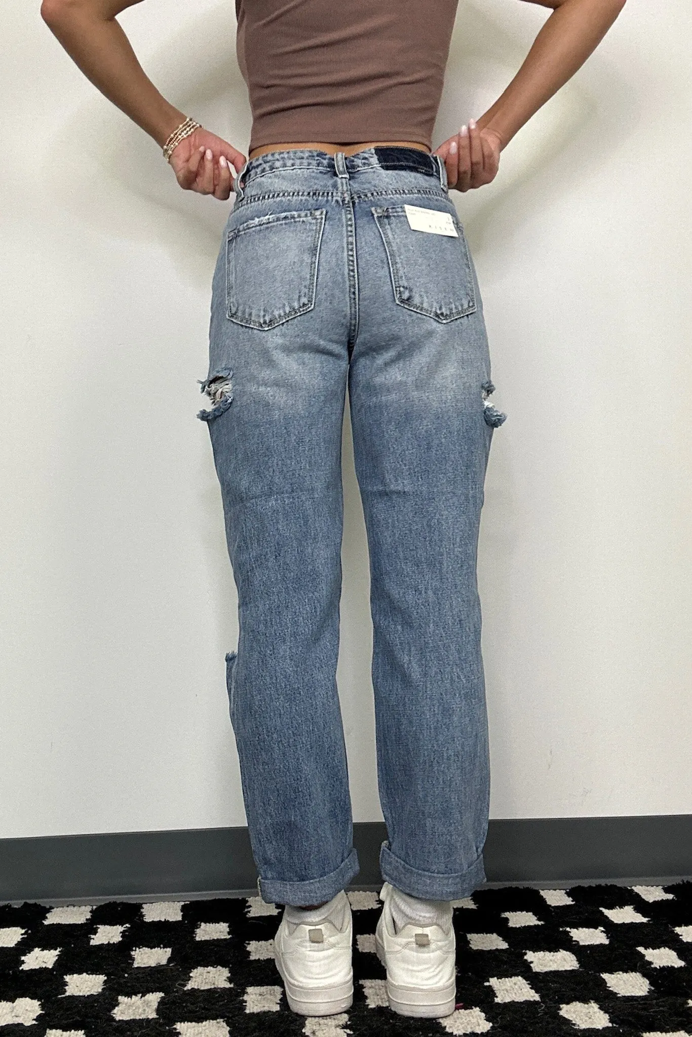 Lenexa High Rise Straight Leg Jeans