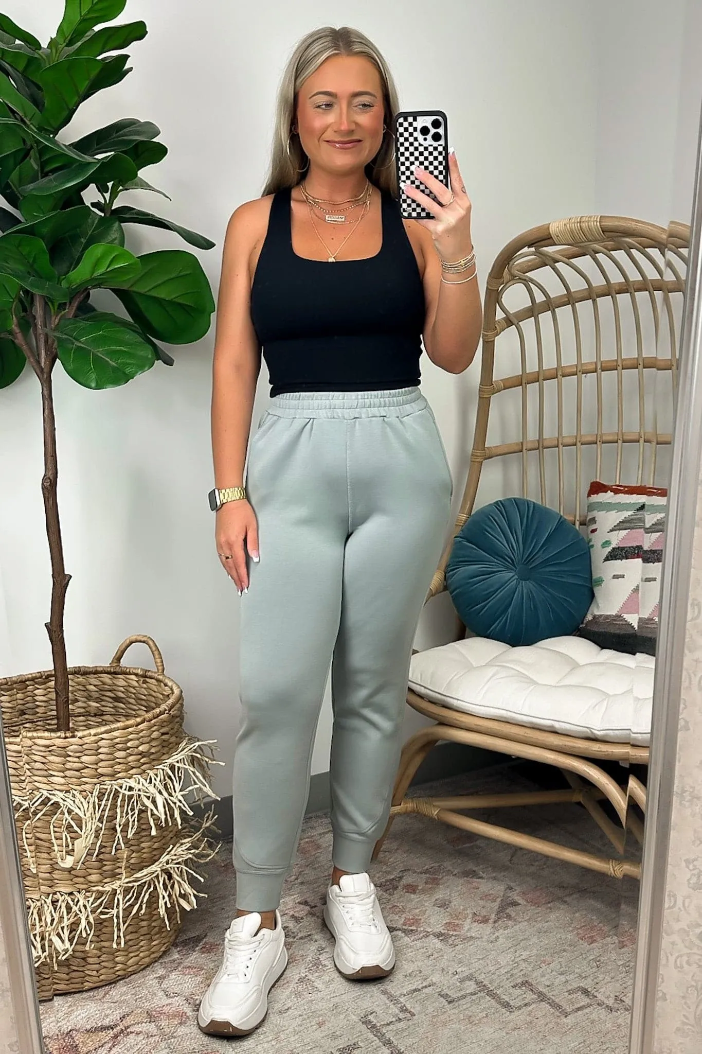 Liamara Elevated Contrast Seam Joggers - FINAL SALE