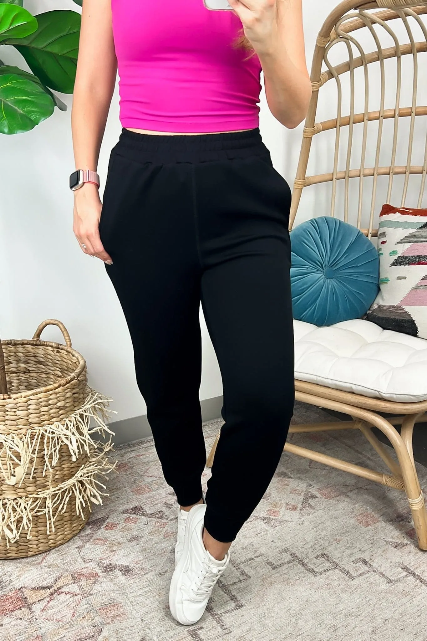 Liamara Elevated Contrast Seam Joggers - FINAL SALE