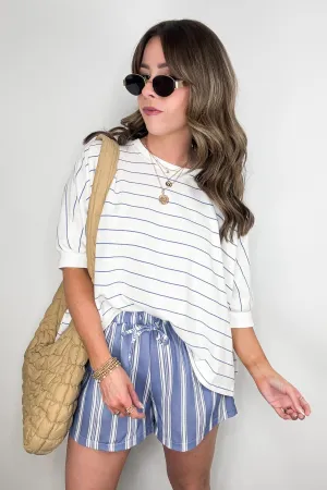 Line by Line Striped Dolman Knit Top