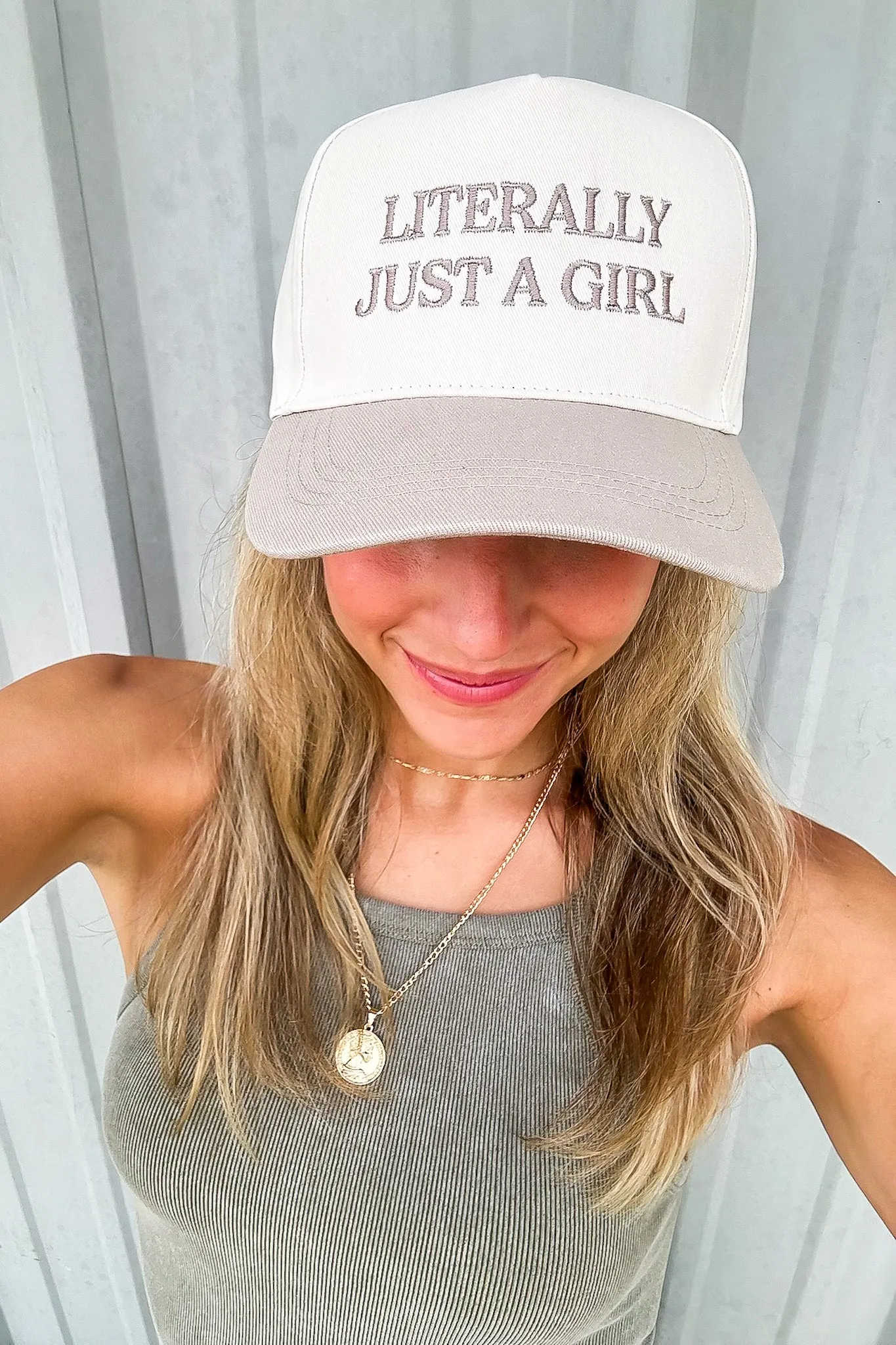 LITERALLY JUST A GIRL Graphic Hat