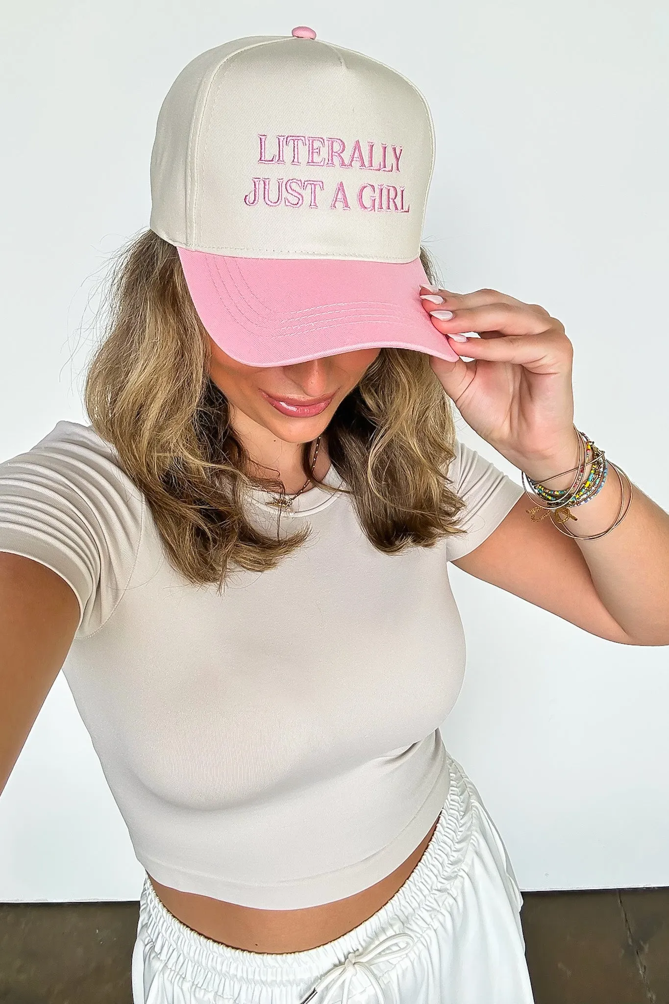 LITERALLY JUST A GIRL Graphic Hat