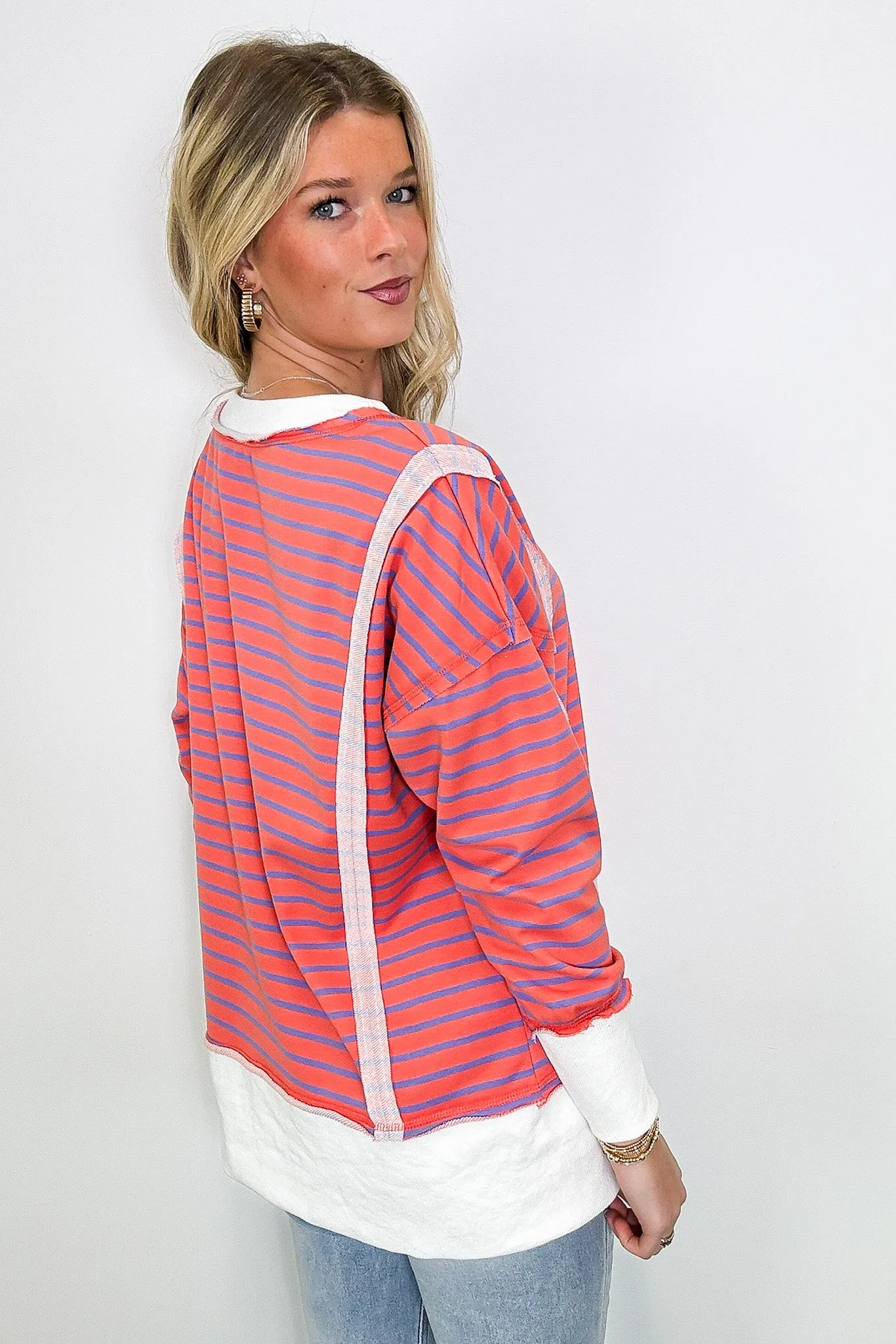 Livie Striped Relaxed Fit Pullover