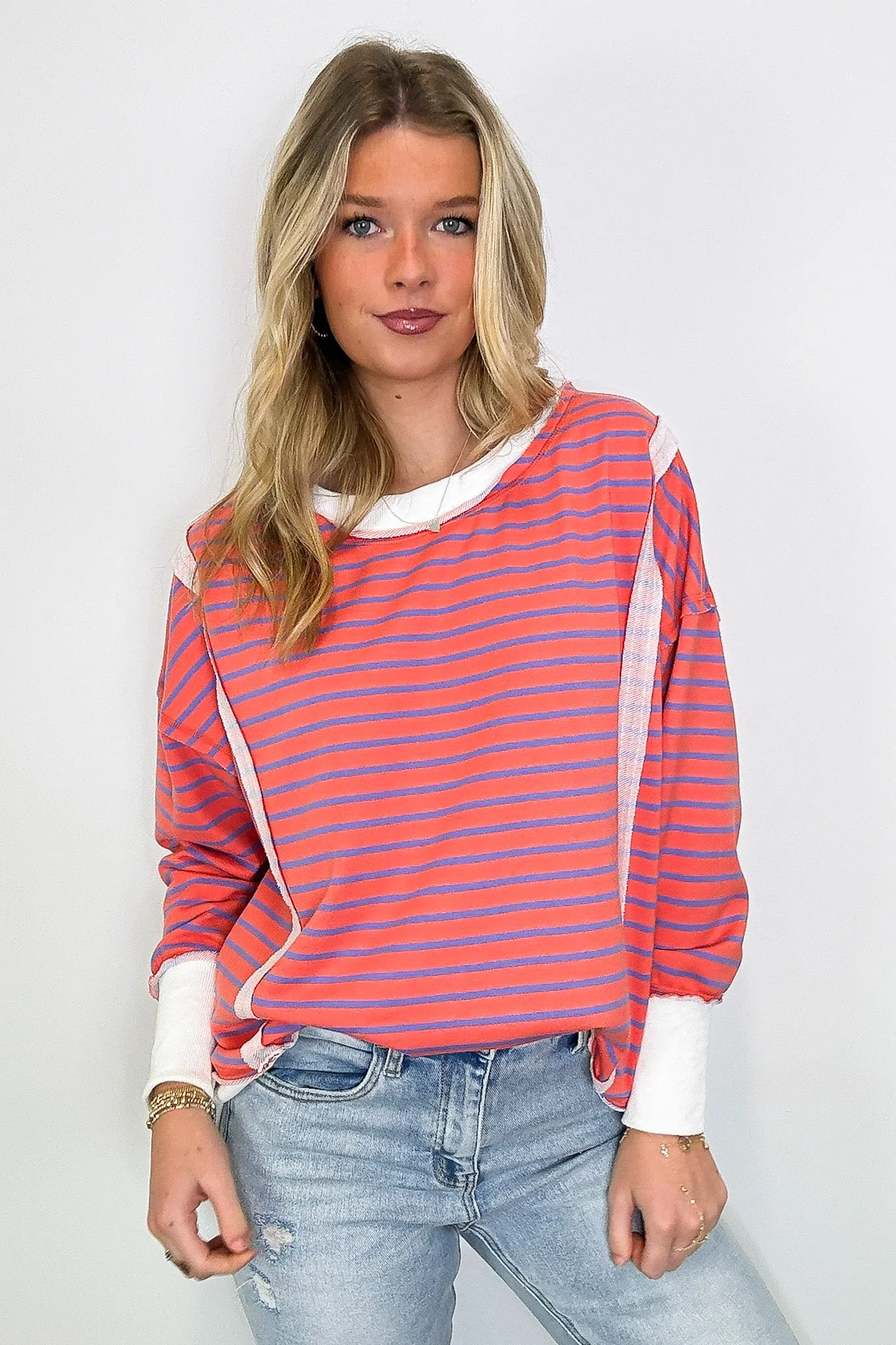 Livie Striped Relaxed Fit Pullover