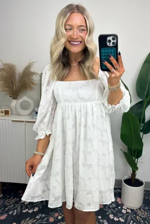 Lovely Outing Square Neck Puff Sleeve Floral Dress - FINAL SALE