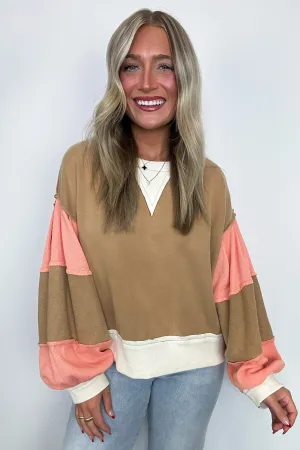 Luciah Oversized Color Block Contrast Top - FINAL SALE