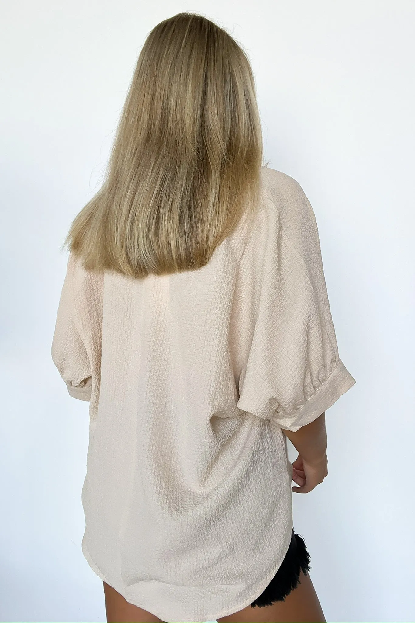 Lucie V-Neck Flowy Blouse Top - FINAL SALE