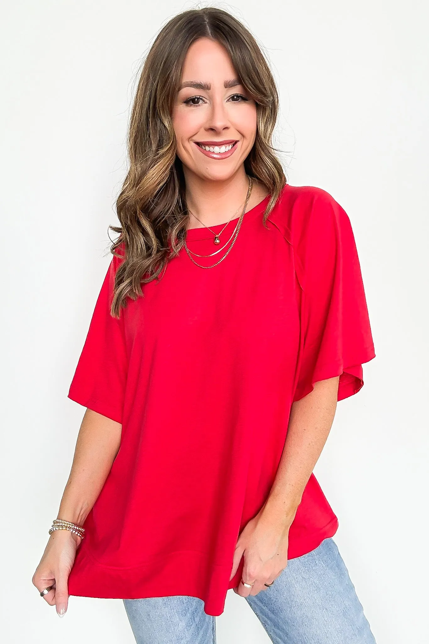 Lucy Oversized Short Sleeve Top