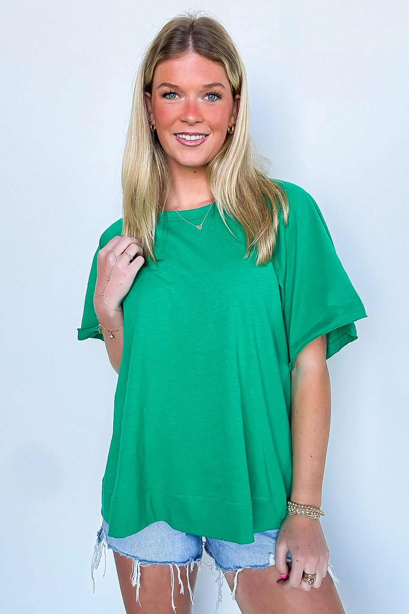 Lucy Oversized Short Sleeve Top