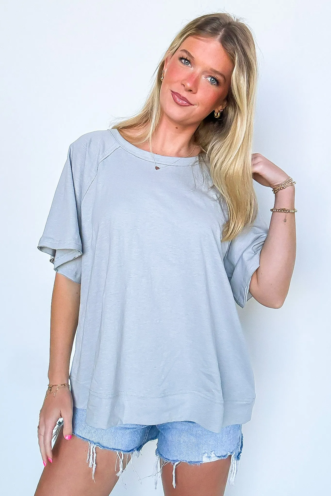 Lucy Oversized Short Sleeve Top