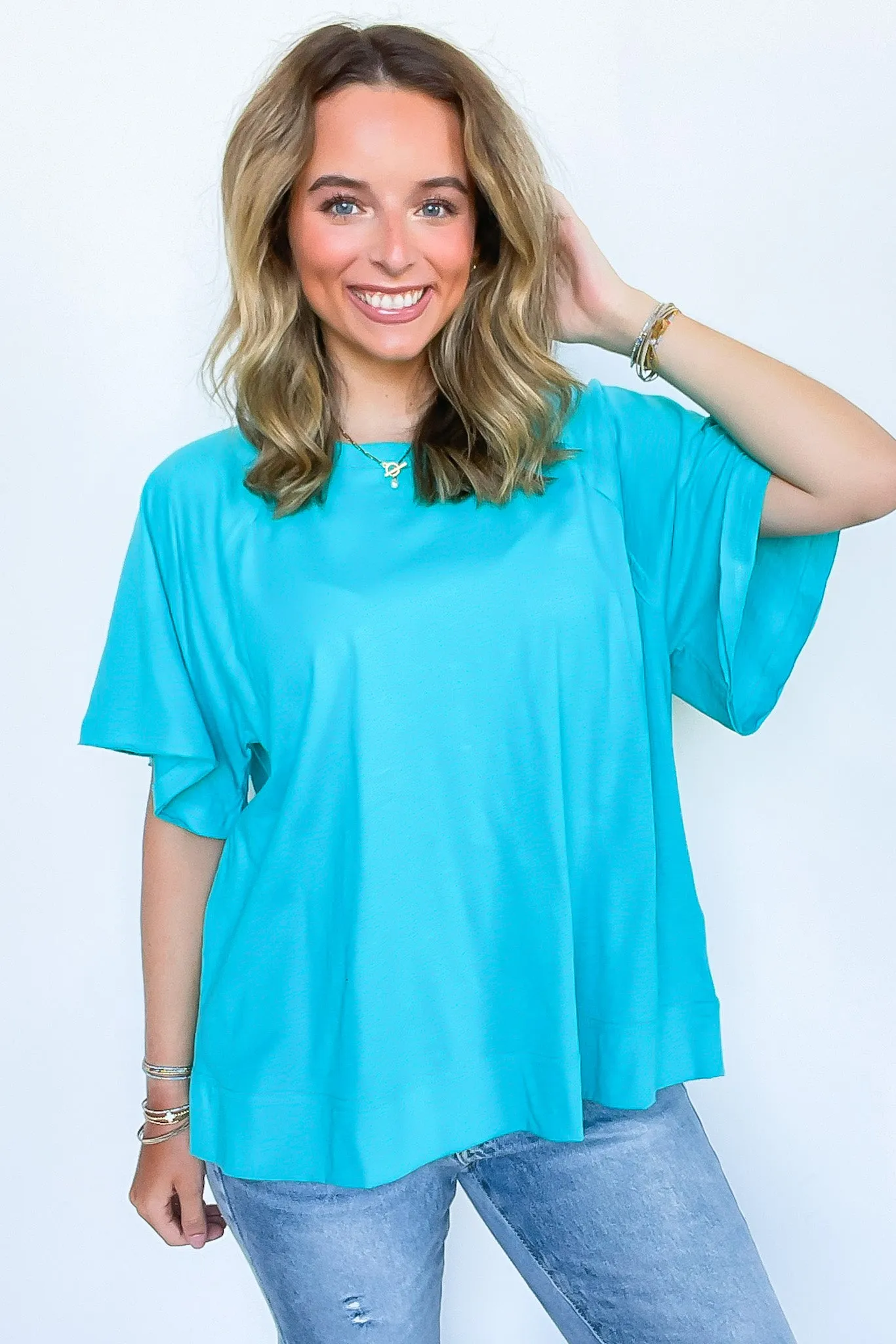 Lucy Oversized Short Sleeve Top