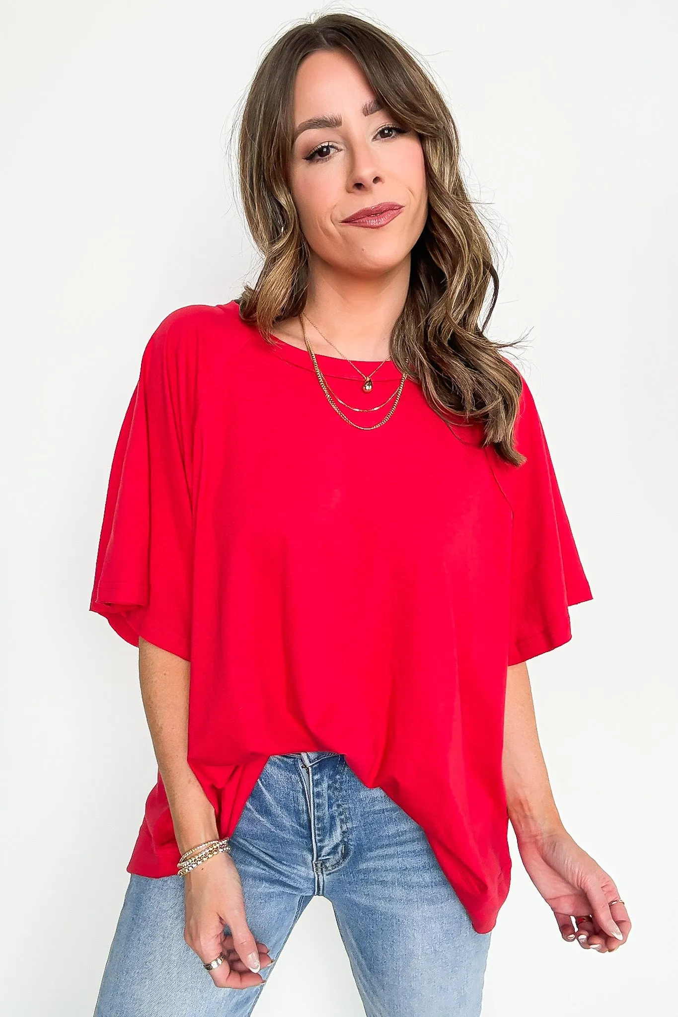 Lucy Oversized Short Sleeve Top