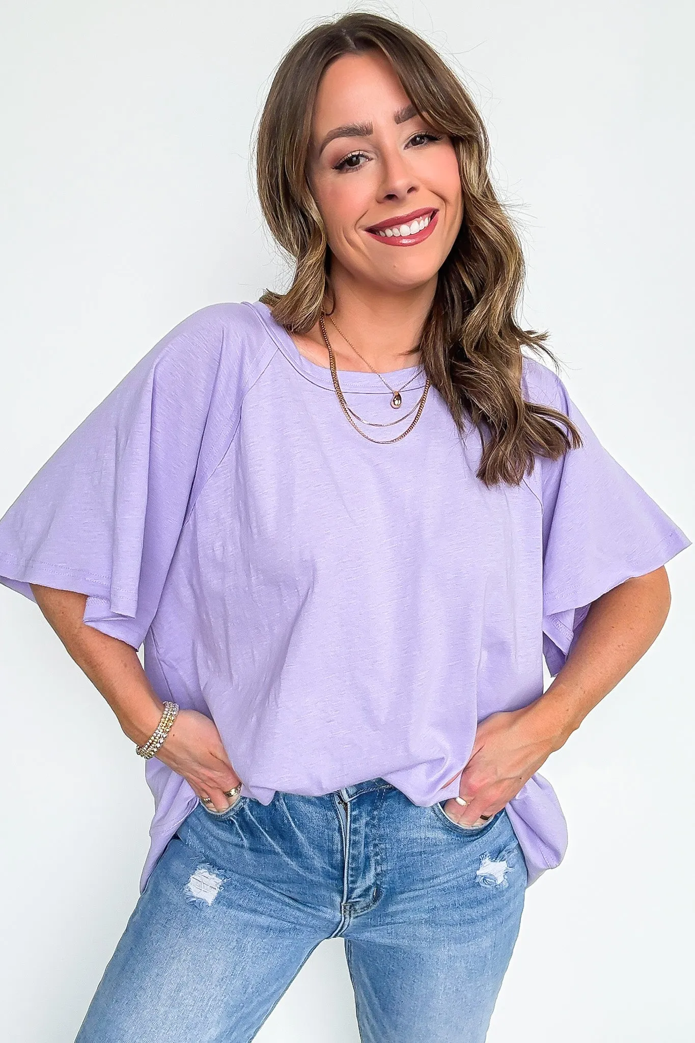Lucy Oversized Short Sleeve Top