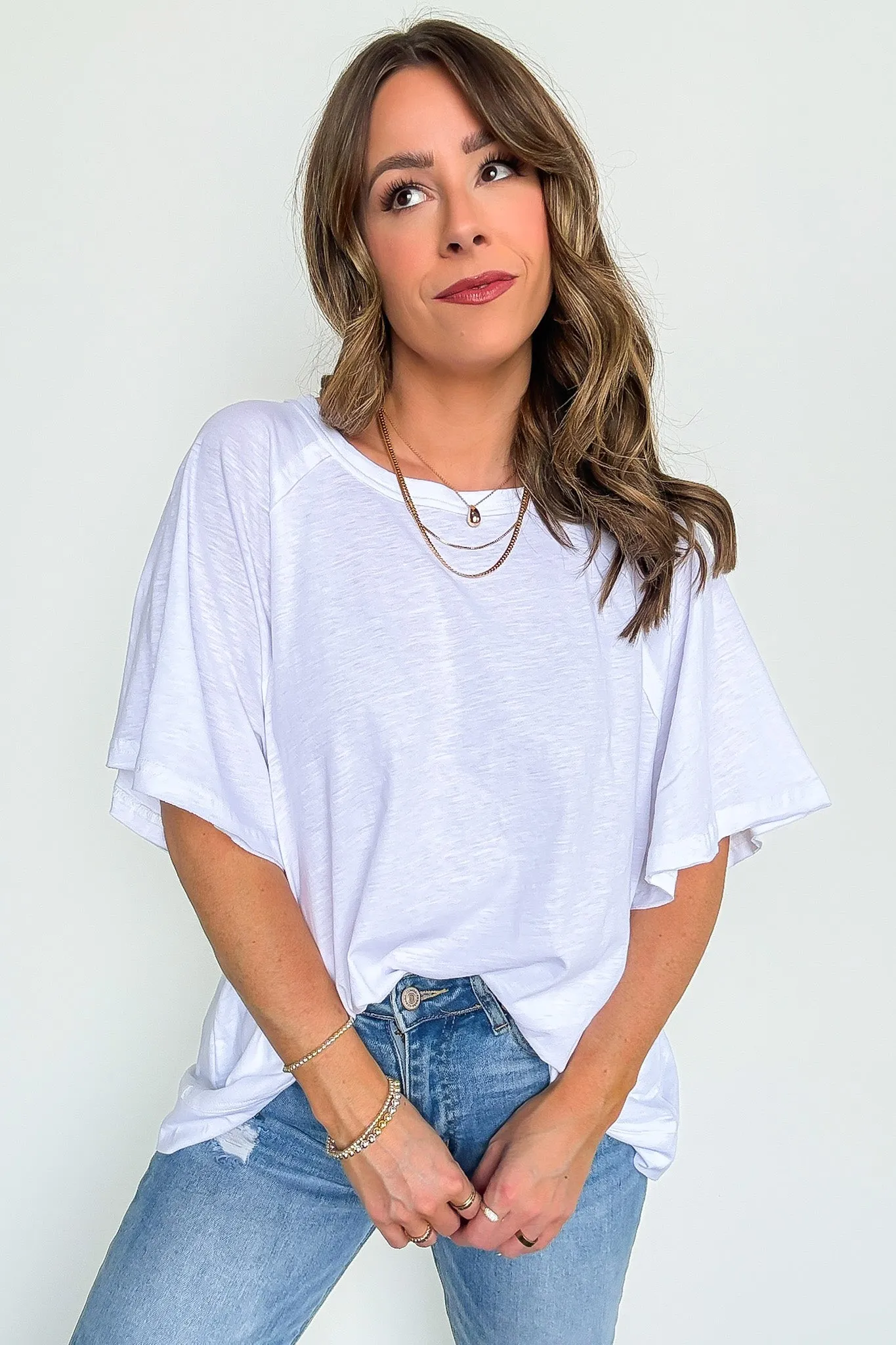 Lucy Oversized Short Sleeve Top