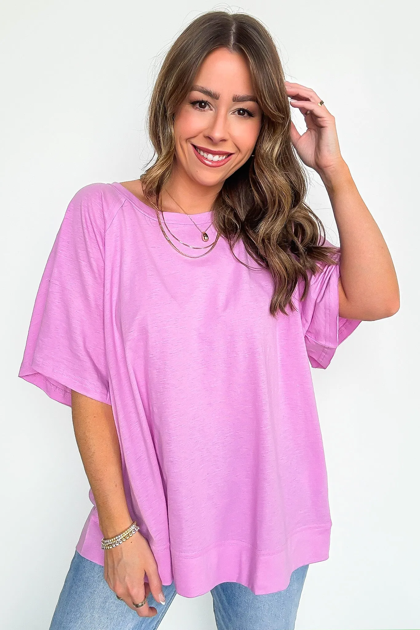 Lucy Oversized Short Sleeve Top