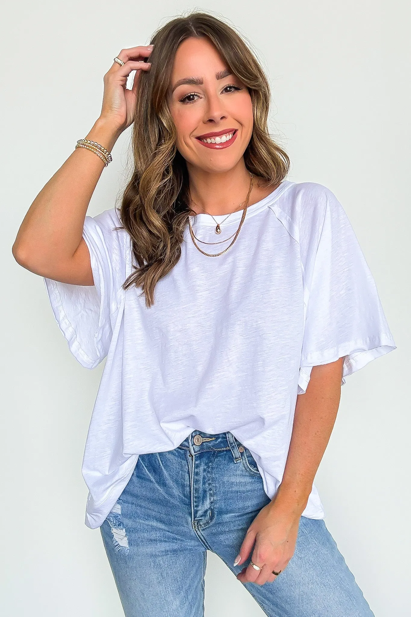 Lucy Oversized Short Sleeve Top