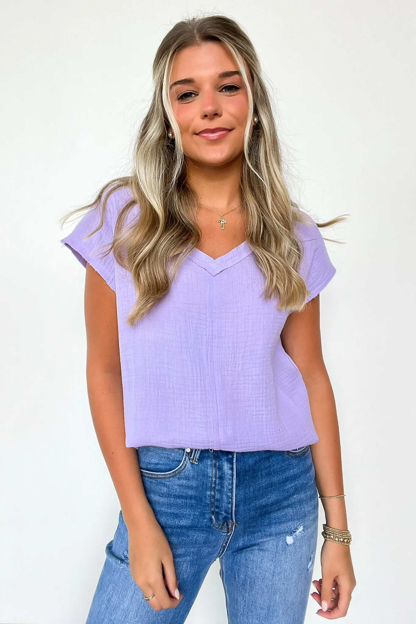 Lynde V-Neck Top - FINAL SALE
