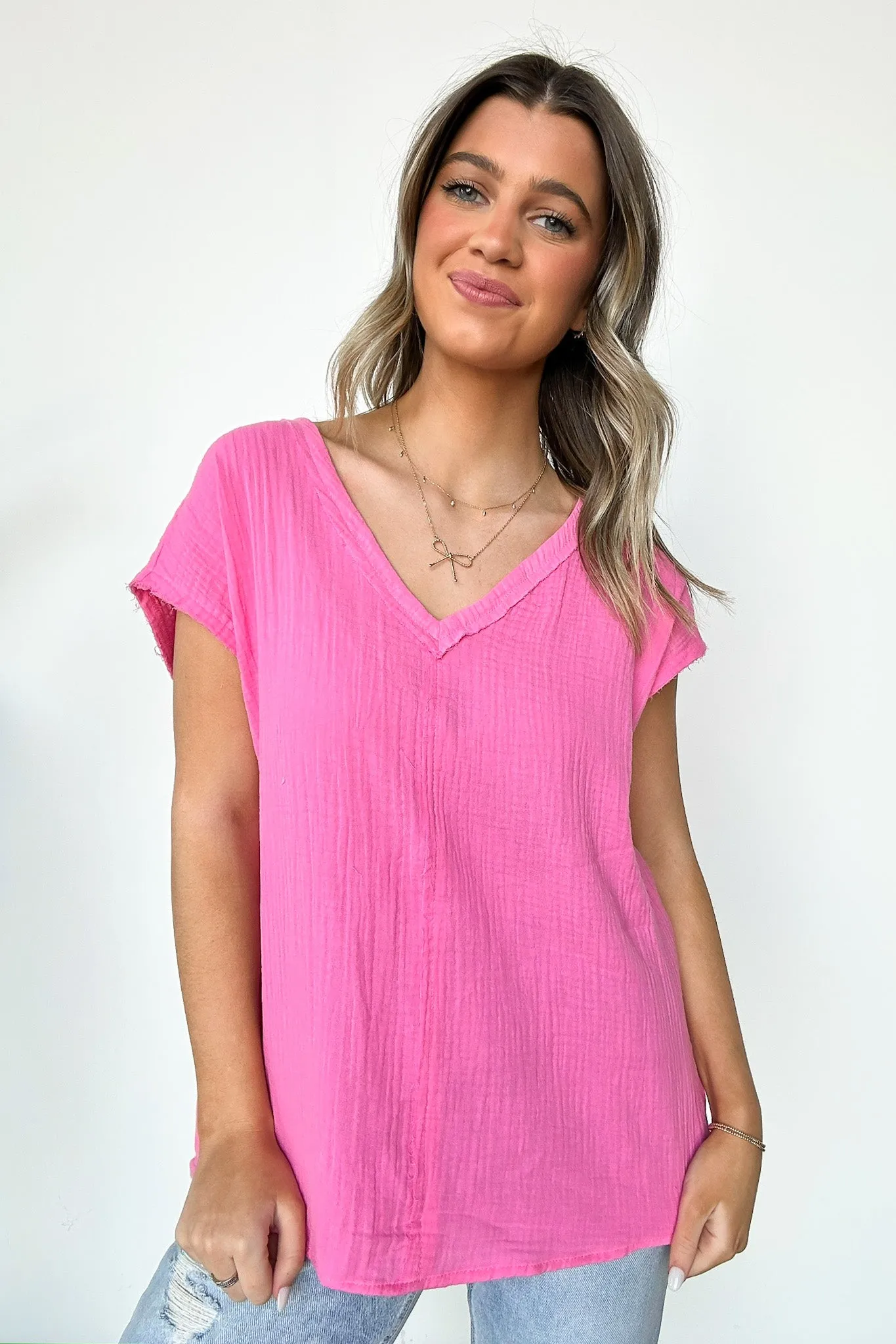 Lynde V-Neck Top - FINAL SALE