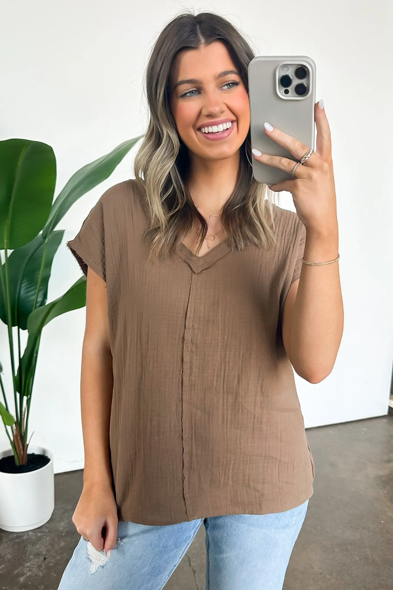 Lynde V-Neck Top - FINAL SALE