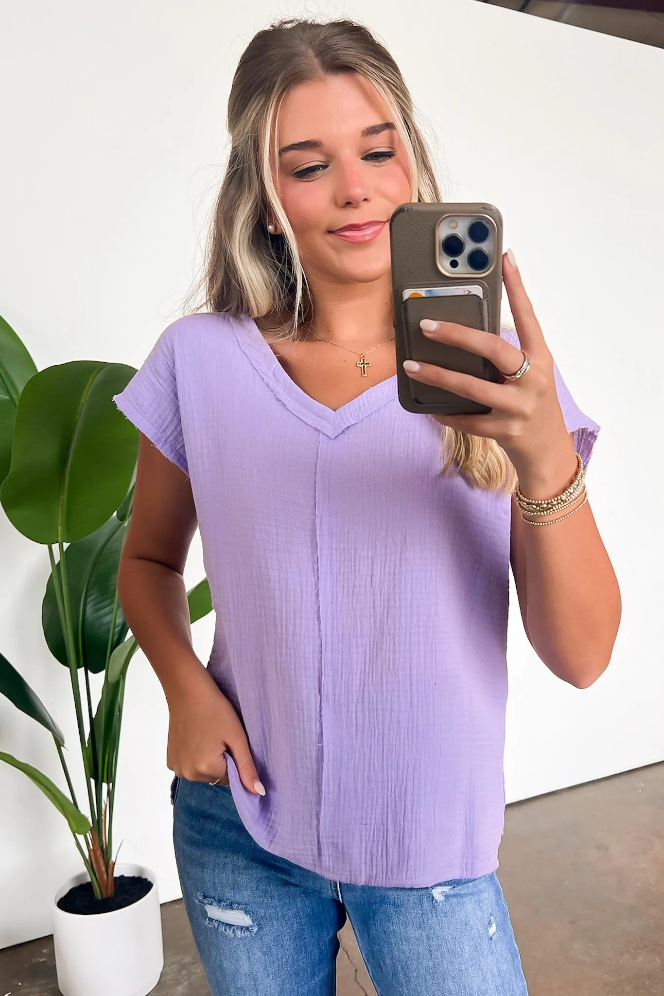 Lynde V-Neck Top - FINAL SALE