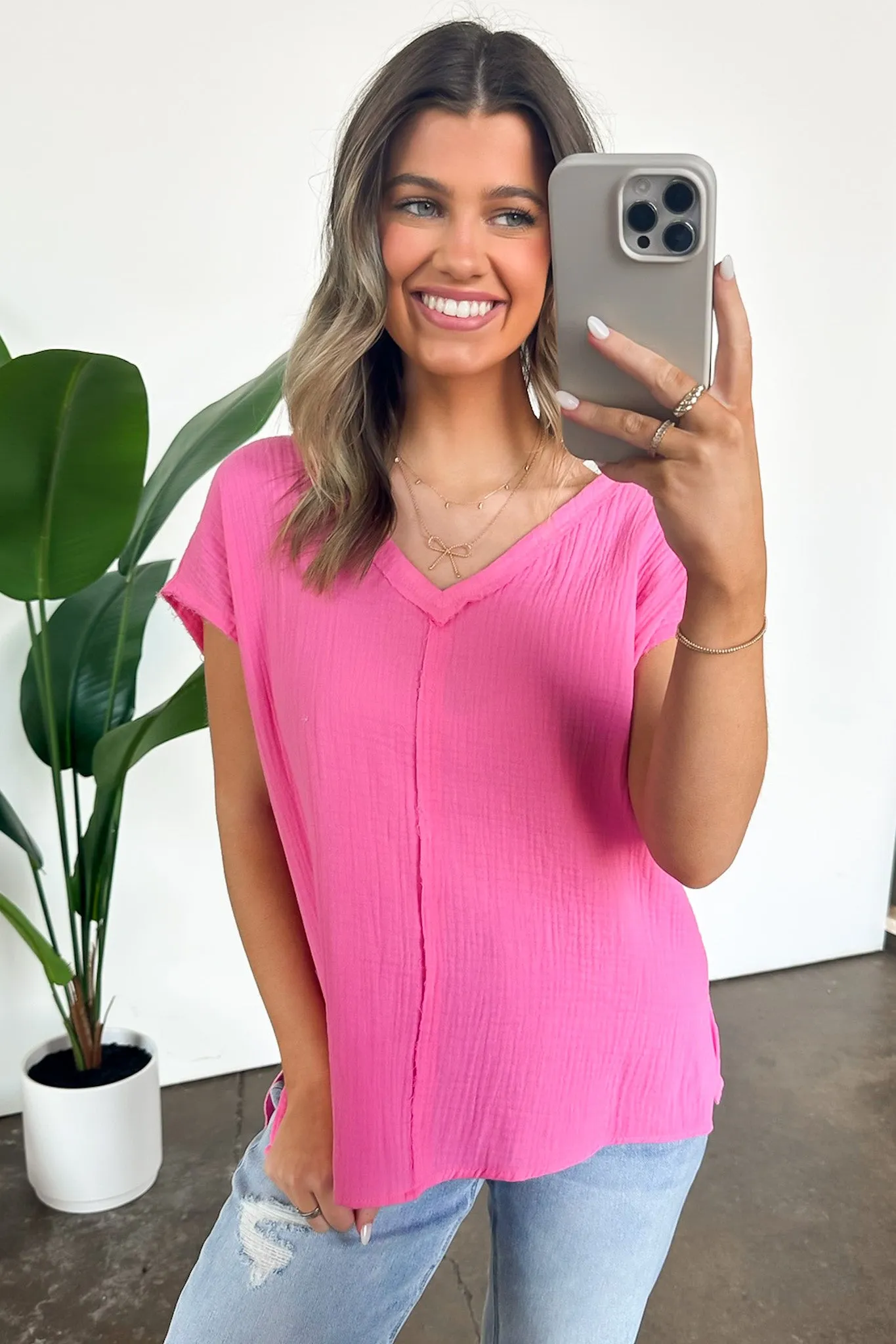 Lynde V-Neck Top - FINAL SALE