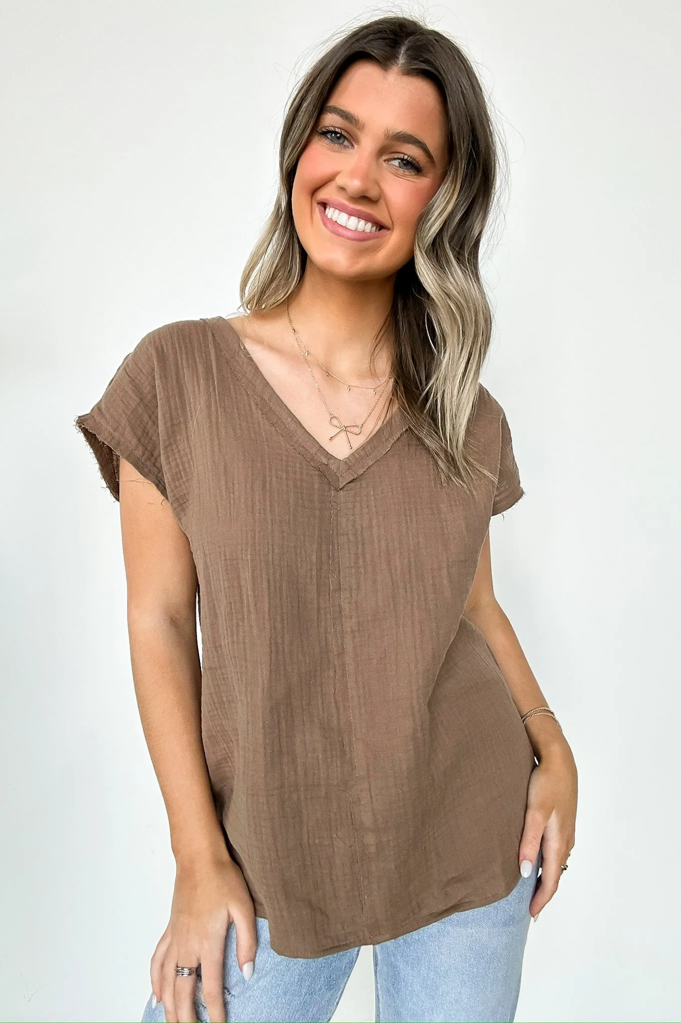 Lynde V-Neck Top - FINAL SALE