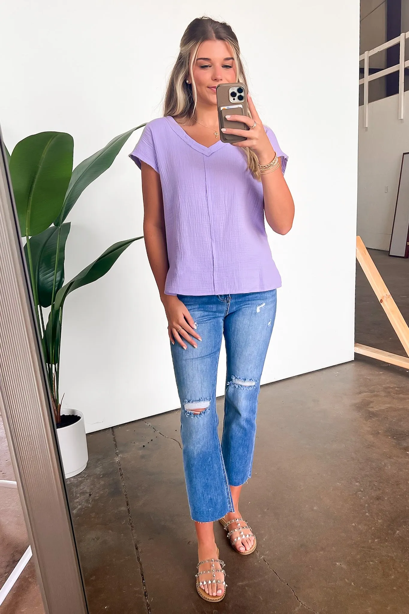 Lynde V-Neck Top - FINAL SALE