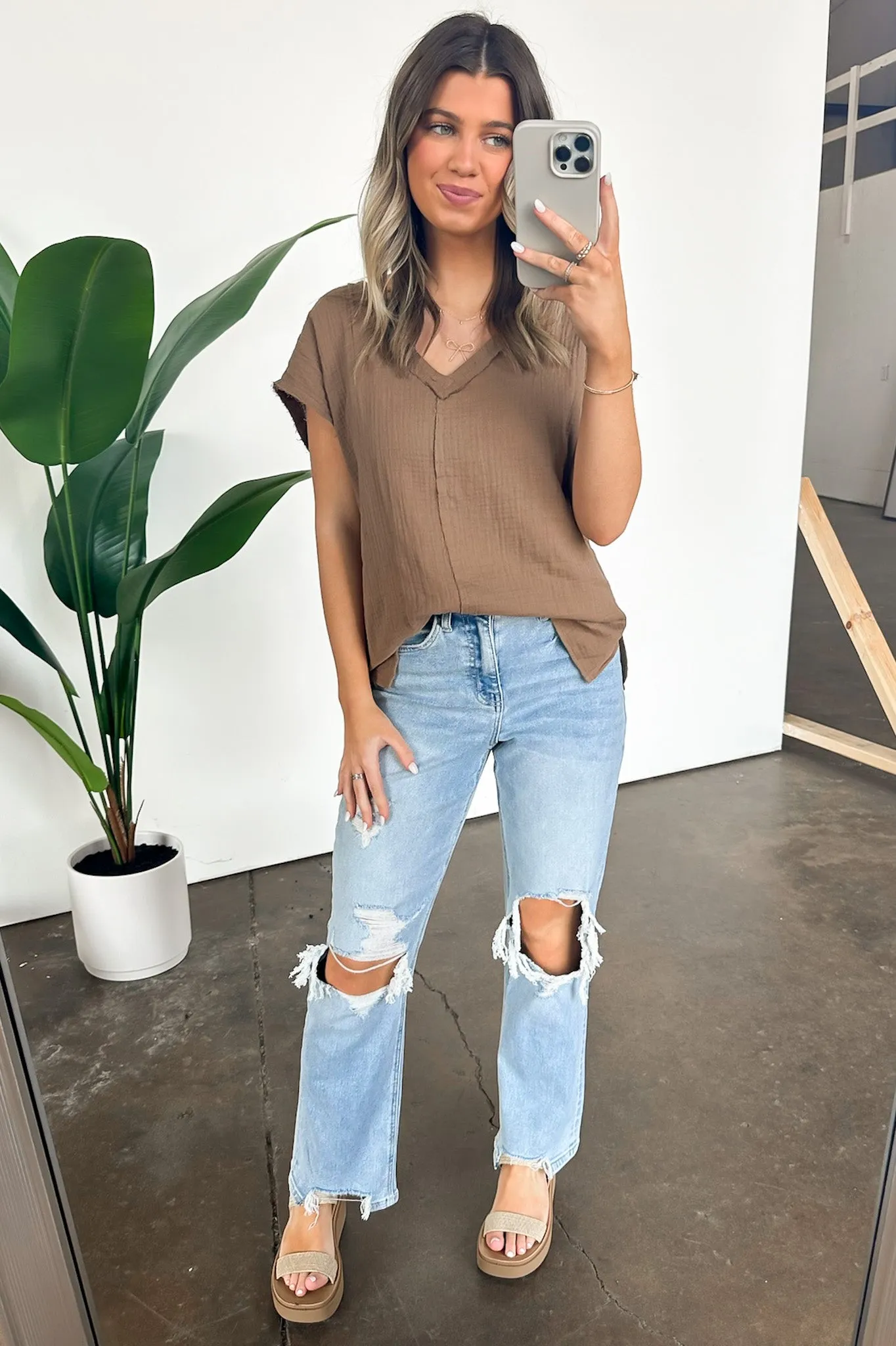 Lynde V-Neck Top - FINAL SALE