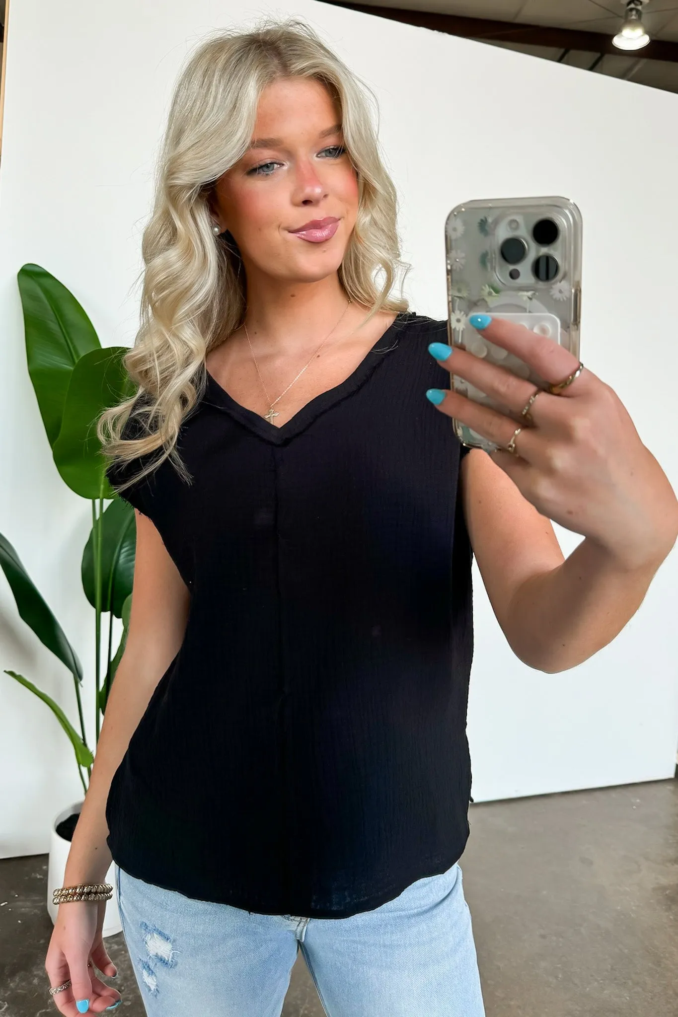 Lynde V-Neck Top - FINAL SALE