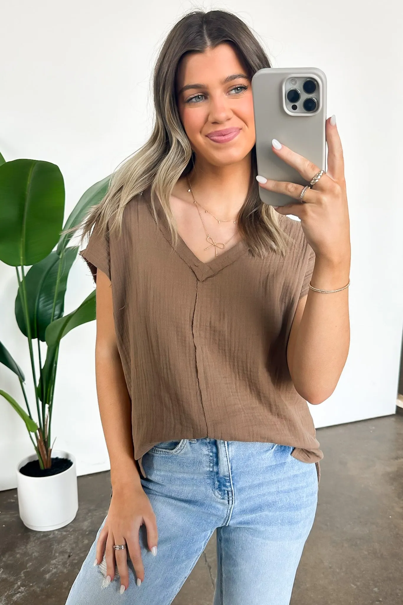 Lynde V-Neck Top - FINAL SALE