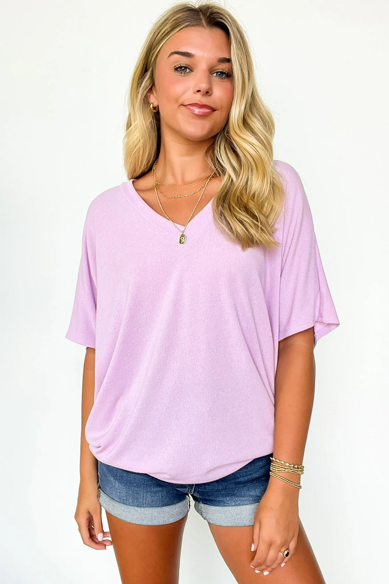 Maddy V-Neck Short Sleeve Top - FINAL SALE
