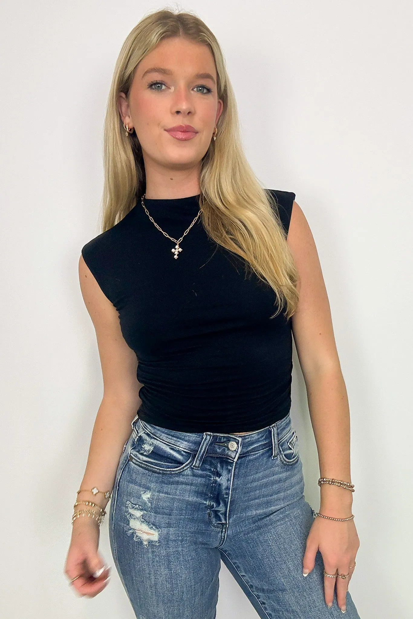 Maire Reversible Funnel Neck Scrunch Knit Top - FINAL SALE
