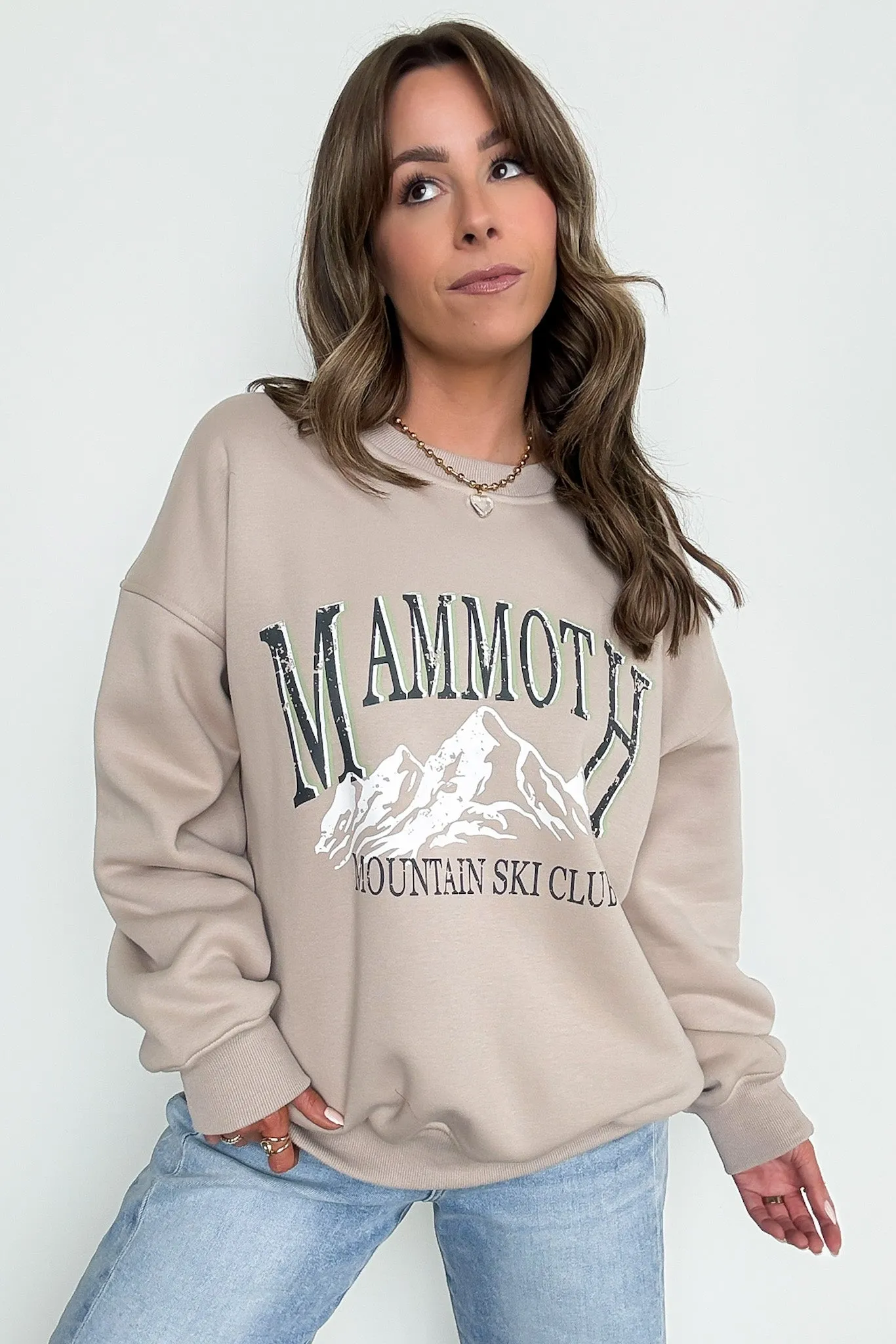 Mammoth Mountain Ski Club Oversized Graphic Sweatshirt