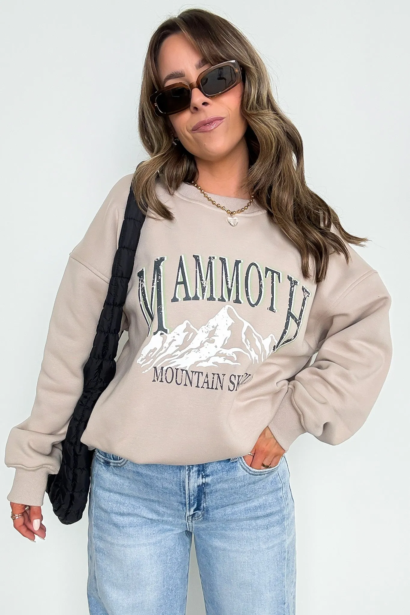 Mammoth Mountain Ski Club Oversized Graphic Sweatshirt