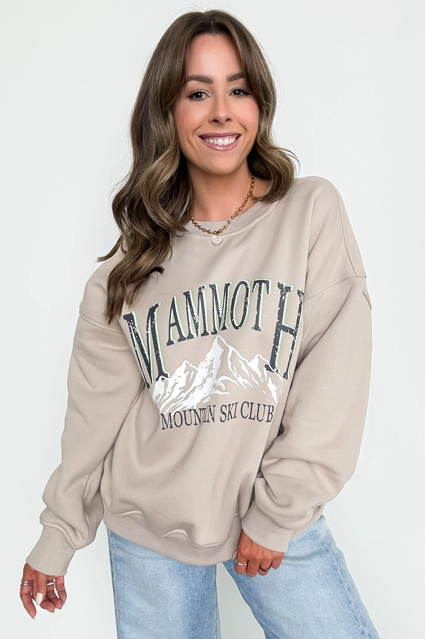 Mammoth Mountain Ski Club Oversized Graphic Sweatshirt