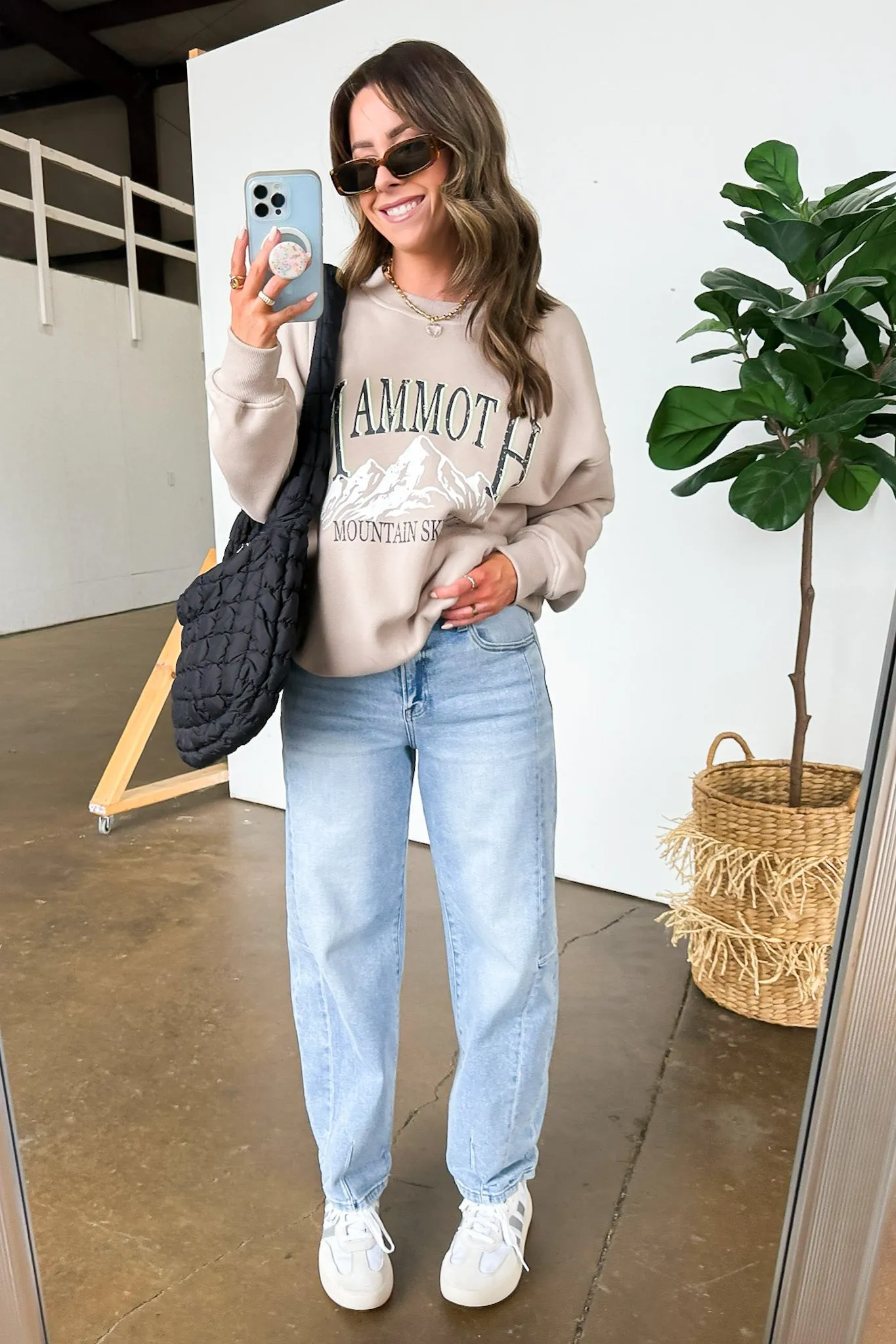 Mammoth Mountain Ski Club Oversized Graphic Sweatshirt