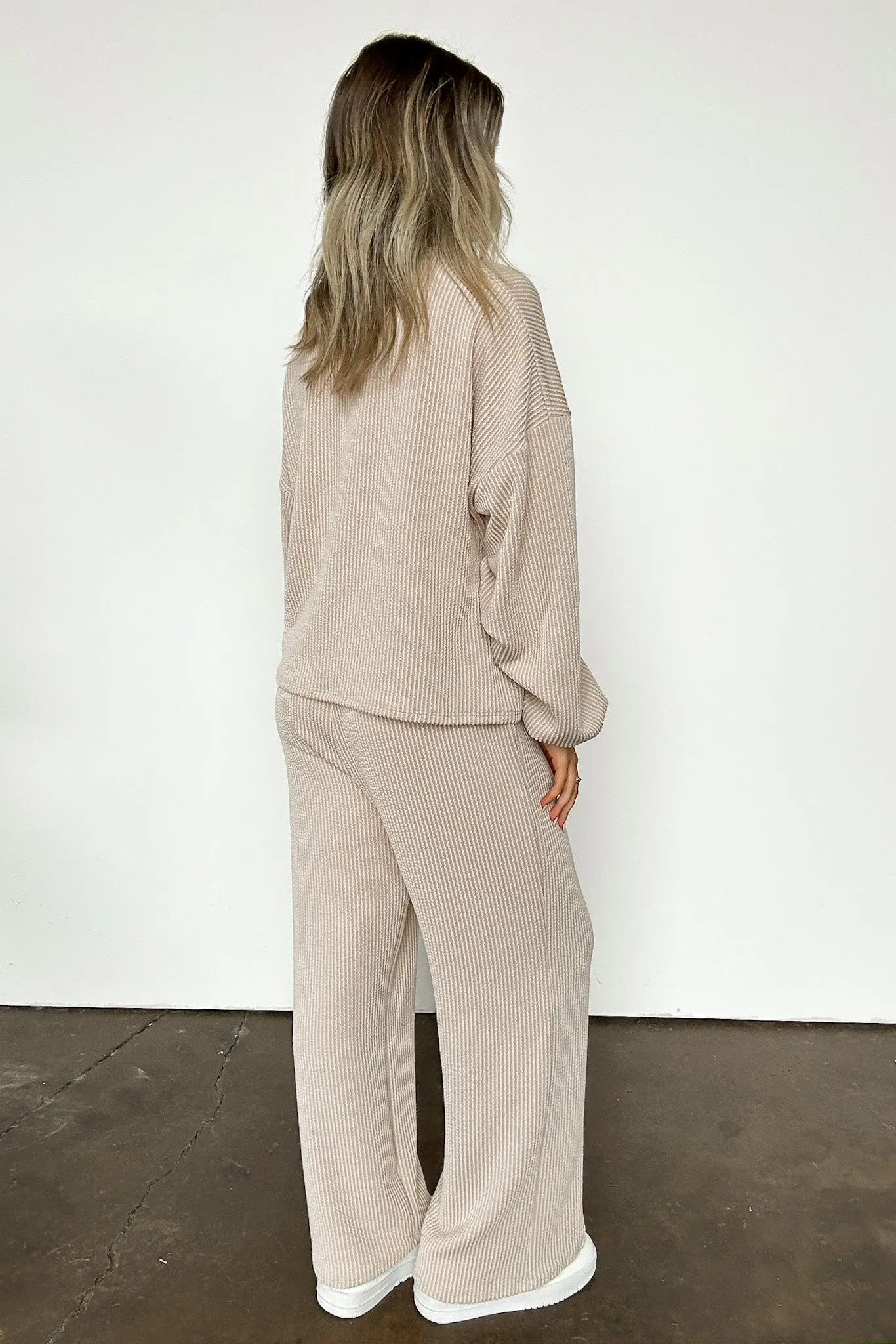 Manifest Ribbed Straight Leg Pants - FINAL SALE