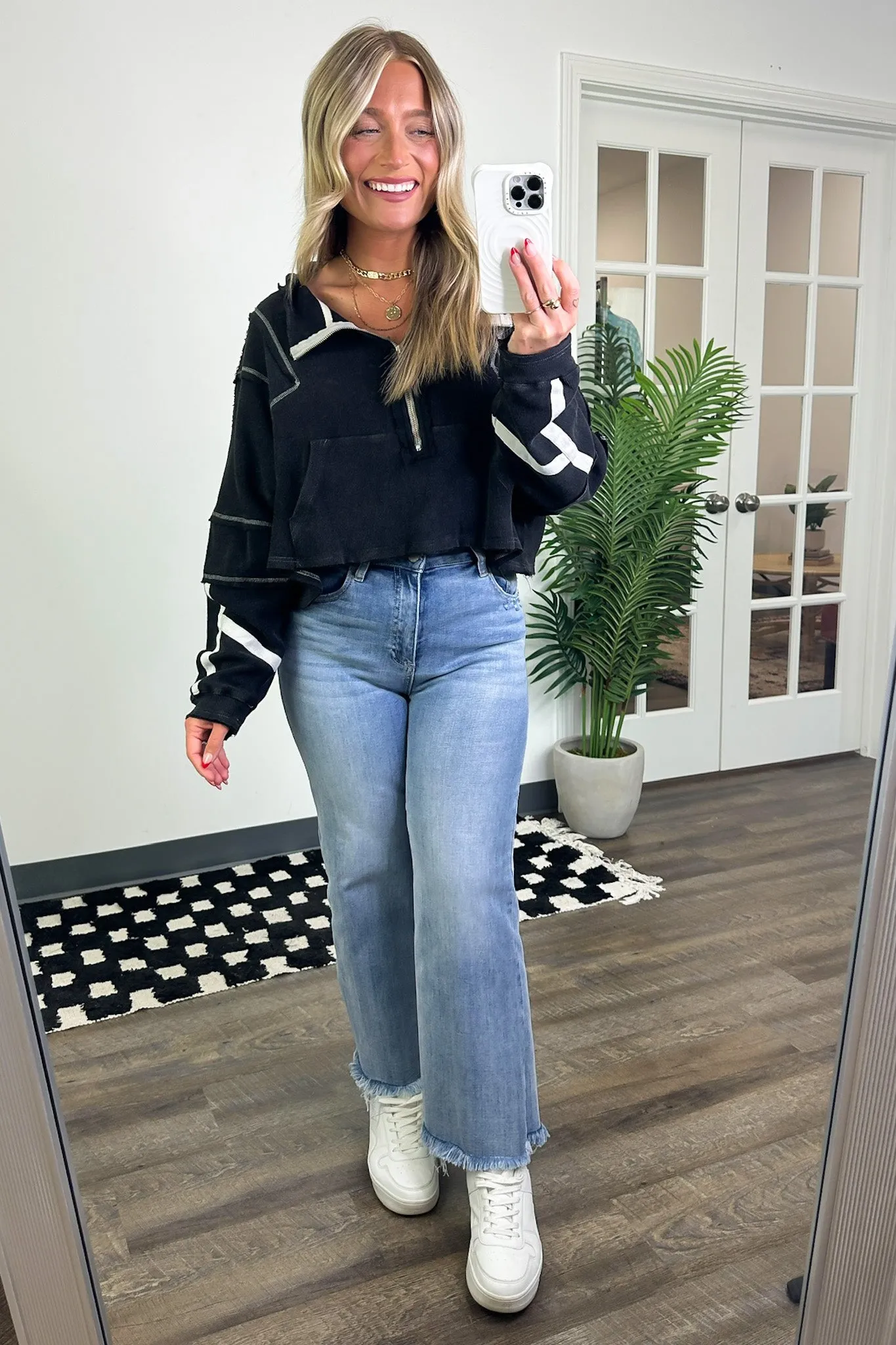 Marcy High Neck 1/2 Zip Top - BACK IN STOCK