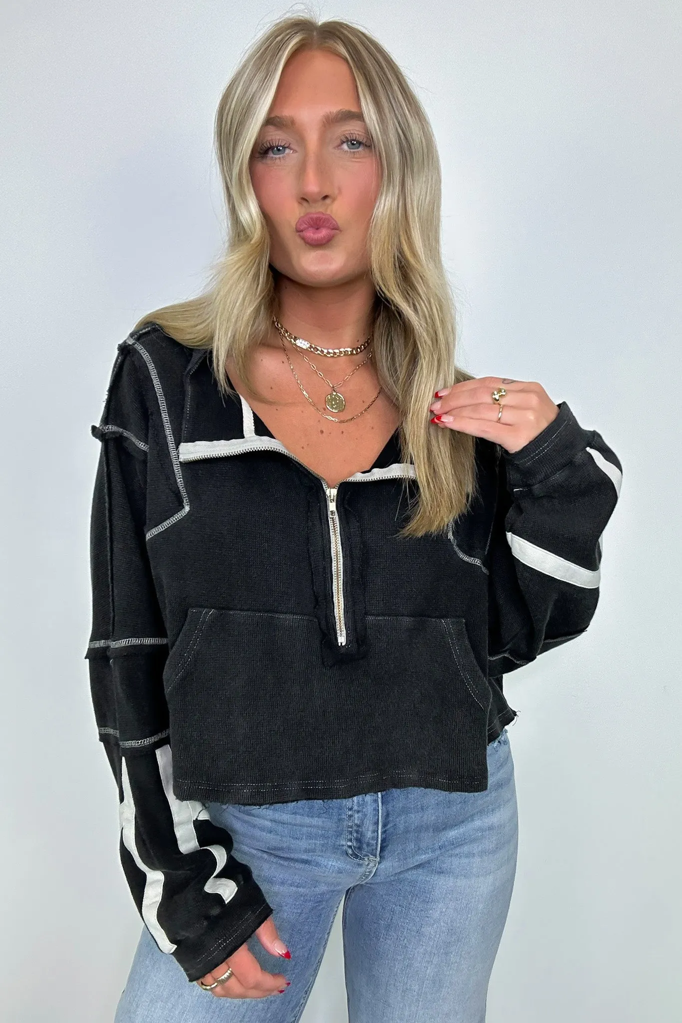 Marcy High Neck 1/2 Zip Top - BACK IN STOCK