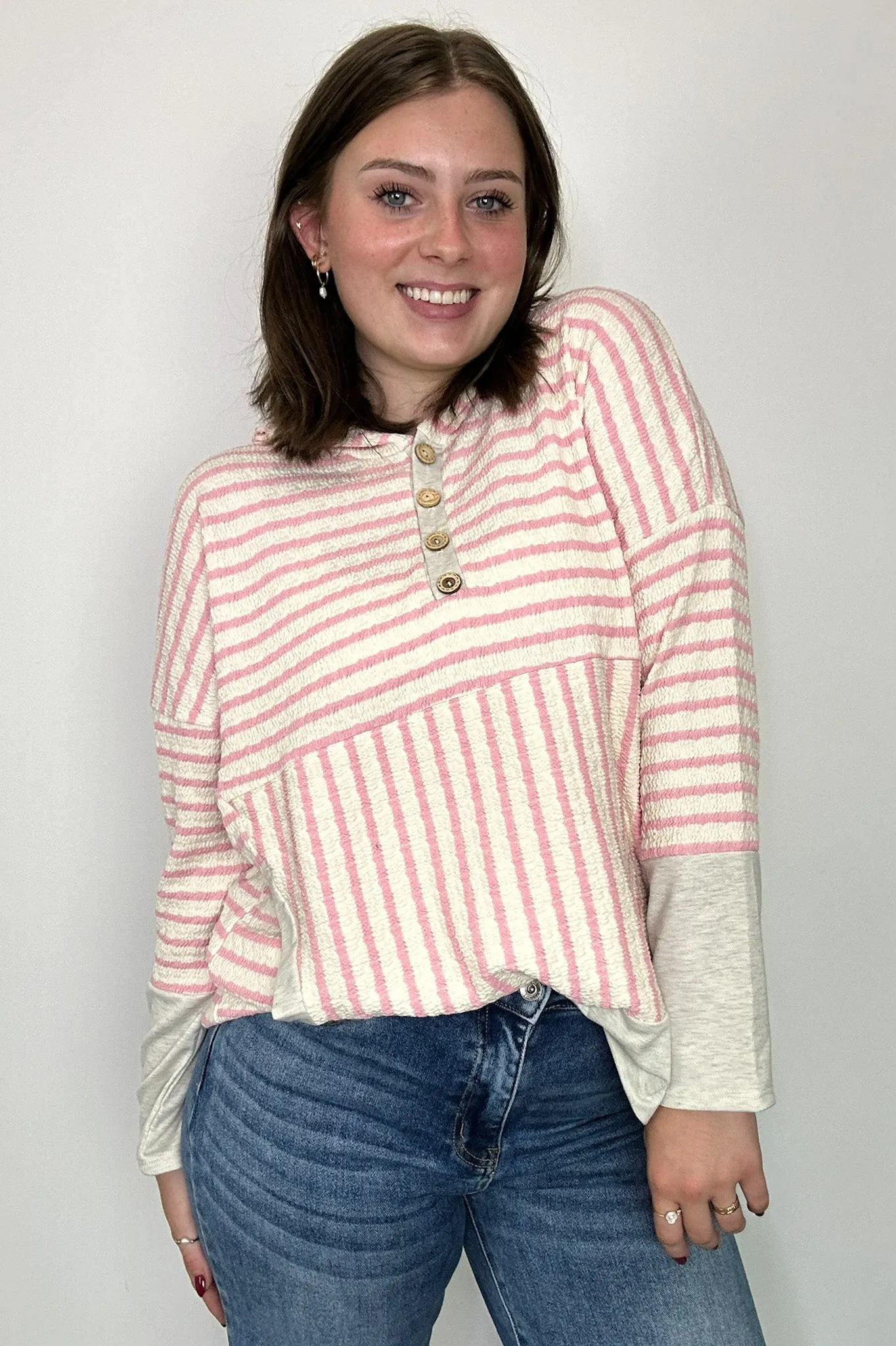Margo Striped Hooded Pullover - FINAL SALE