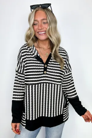 Margo Striped Hooded Pullover - FINAL SALE