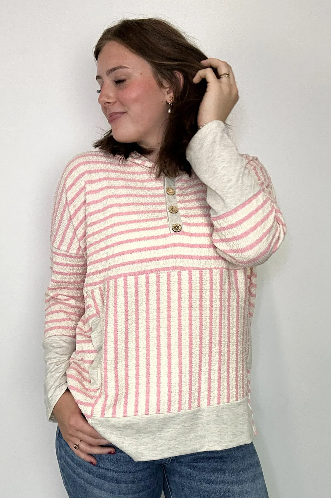 Margo Striped Hooded Pullover - FINAL SALE