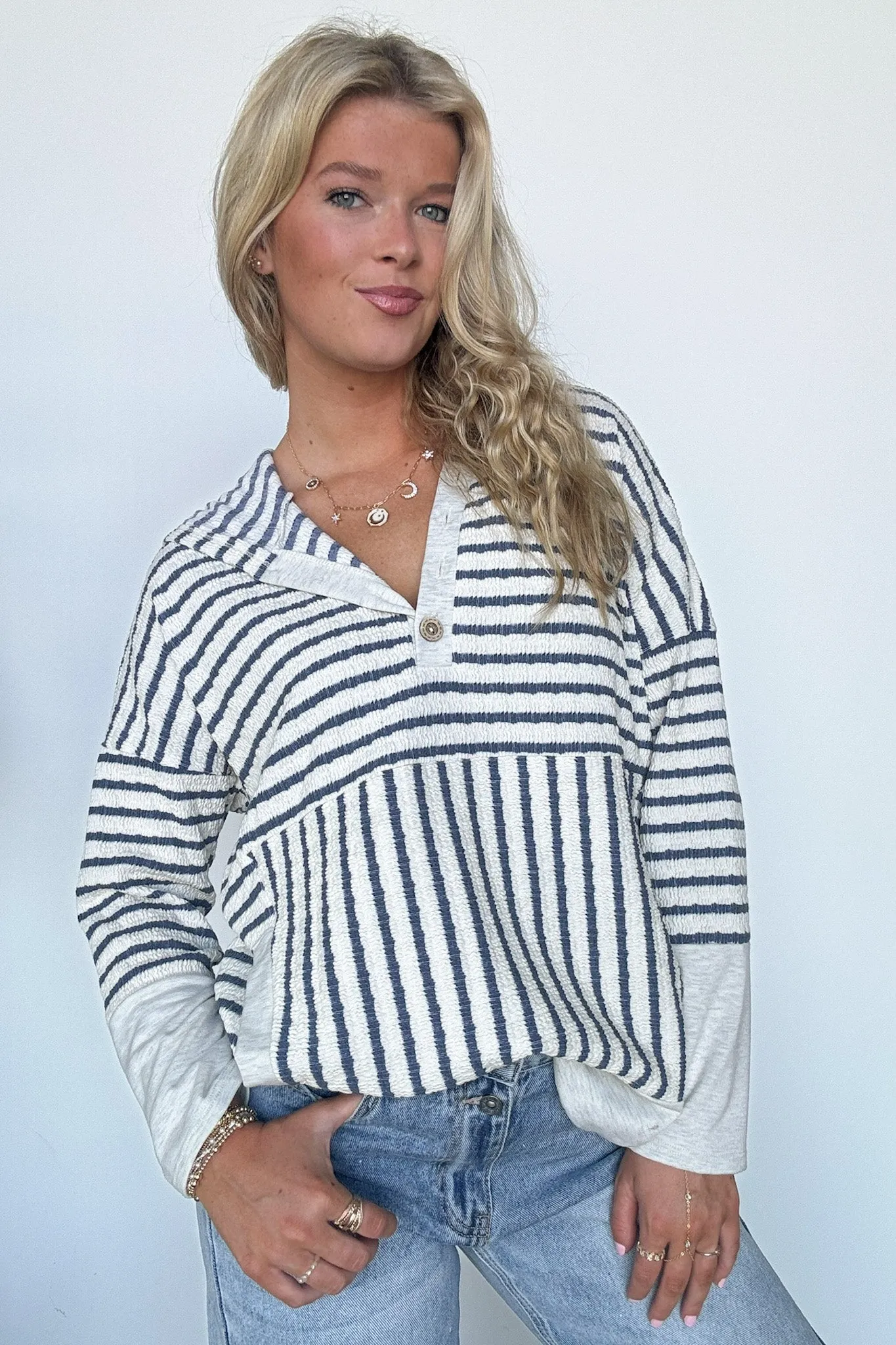 Margo Striped Hooded Pullover - FINAL SALE