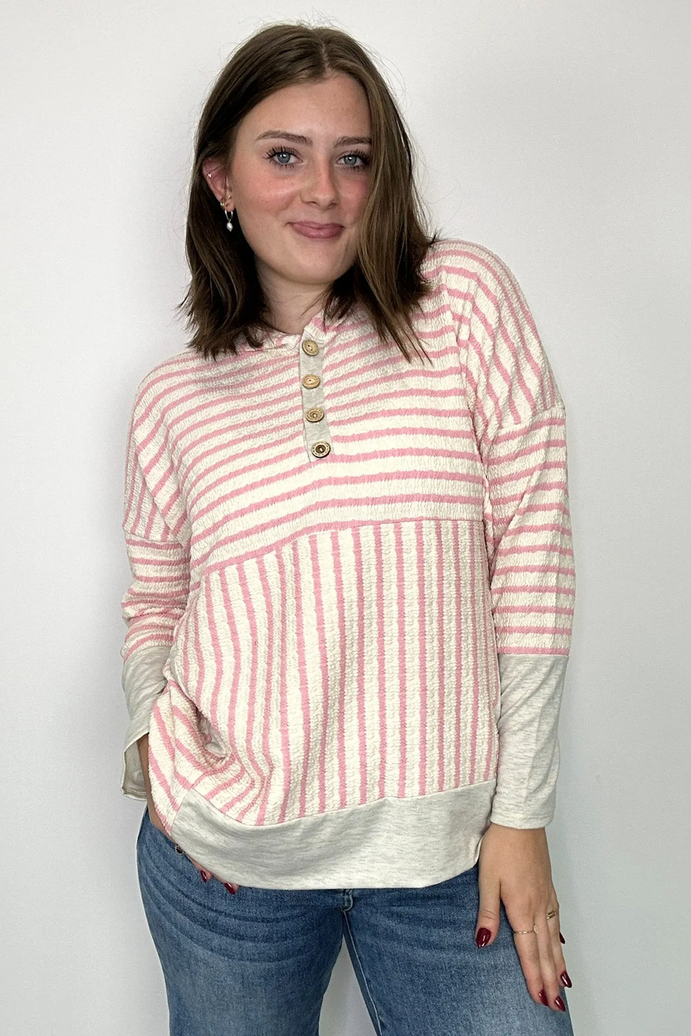 Margo Striped Hooded Pullover - FINAL SALE