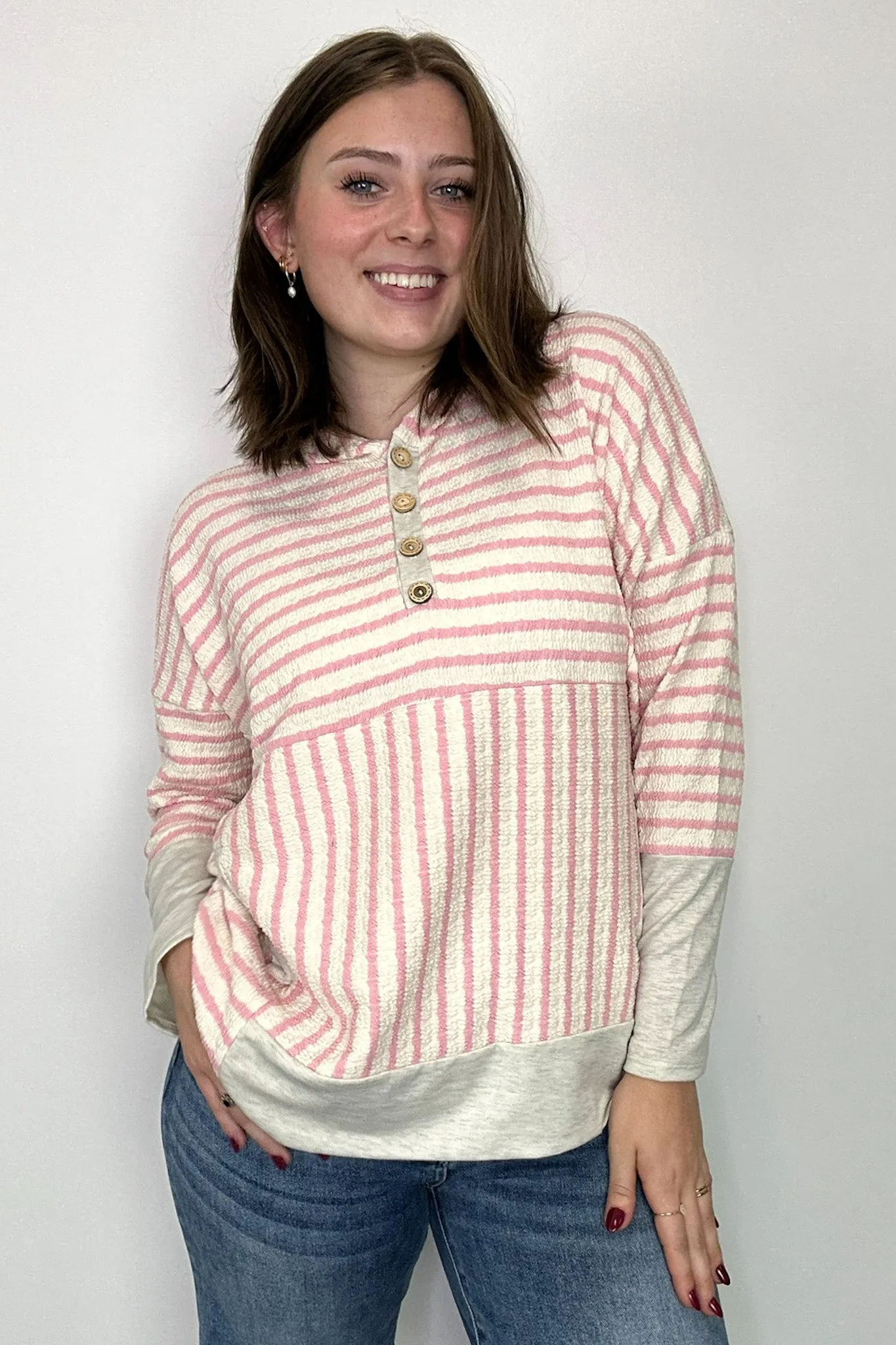 Margo Striped Hooded Pullover - FINAL SALE