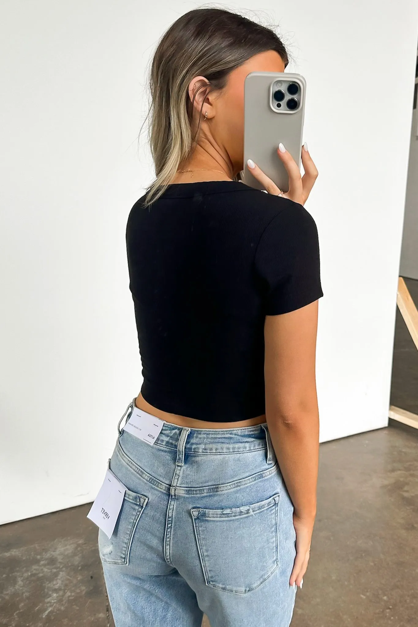 Marisah Ribbed Short Sleeve Top - BACK IN STOCK