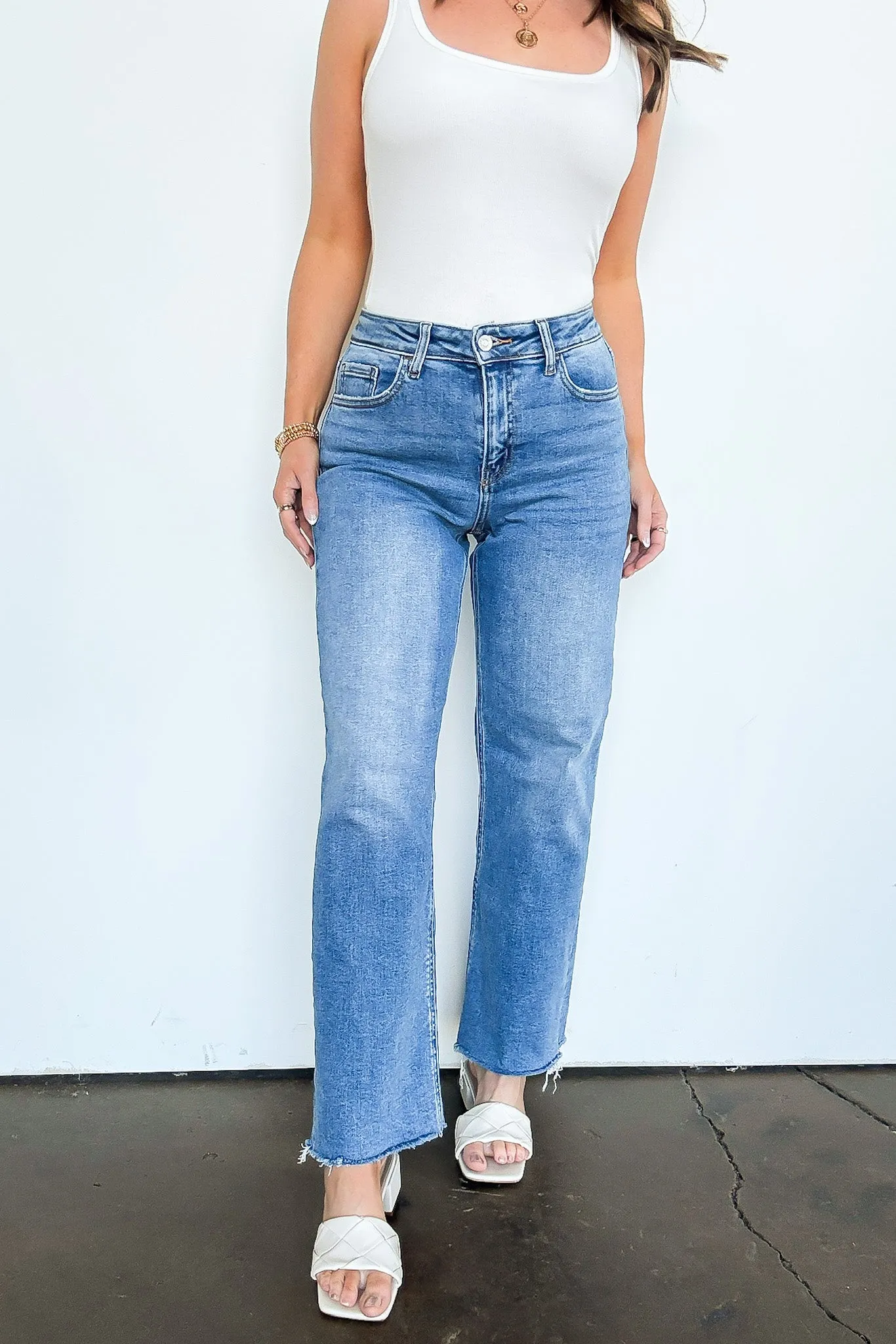 Megyn High Rise Straight Leg Jeans